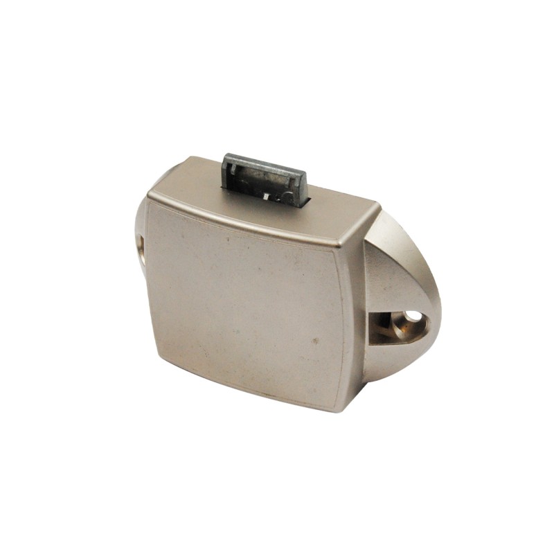PUSH BUTTON CATCH LOCK 25mm / NIKEL MAT PUSH BUTTON LOCKS FOR BOAT