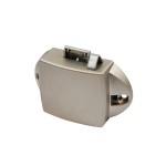PUSH BUTTON CATCH LOCK 25mm/ WITH LATCH BOLT / NIKEL MAT