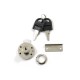 ROUND DRAWER LOCK REI D.39 / NICKEL SECURITY DRAWER LOCKS