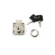 SQUARE DRAWER LOCK COMFERUT D.19xL22 / NICKEL SECURITY DRAWER LOCKS