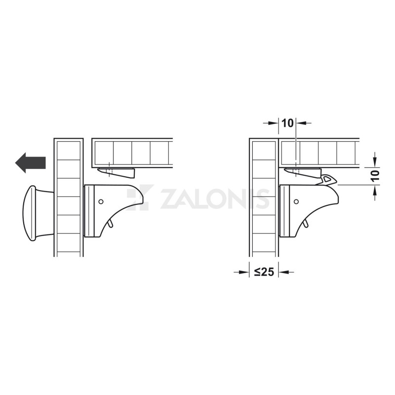 MAGNET OPENER WITH HOLDER / WHITE