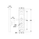 SMALL SIMPLE ESPAGNOLETTE / GALVANIZED SIMPLE FURNITURE ESPAGNOLETTE LOCKS