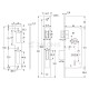 ΚΛΕΙΔΑΡΙΑ ΜΕΣΟΠΟΡΤΑΣ 40x75mm HALZ / ΤΕΤΡ-ΤΕΤΡ / ΚΙΤΡΙΝΟ