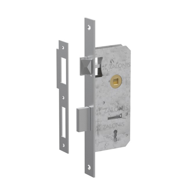 ΚΛΕΙΔΑΡΙΑ ΜΕΣΟΠΟΡΤΑΣ 40x75mm HALZ / ΤΕΤΡ-ΤΕΤΡ / ΑΣΗΜΙ