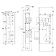 ΚΛΕΙΔΑΡΙΑ ΜΕΣΟΠΟΡΤΑΣ 40x75 GEVY / ΟΒΑΛ-ΤΕΤΡ / ΧΡΥΣΟ ΜΑΤ 