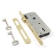 INTERIOR DOOR LOCK 40x75 mm ICSA / OV-OV / MAT GOLD