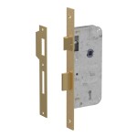 INTERIOR DOOR LOCK 45x75 mm ICSA / SQ-SQ / MAT GOLD