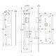 INTERIOR DOOR LOCK 45x75 mm ICSA / SQ-SQ / MAT GOLD