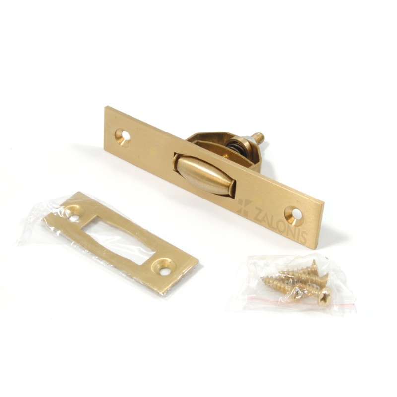 BARREL DOOR BOLT WITH SPRING / MAT ORO