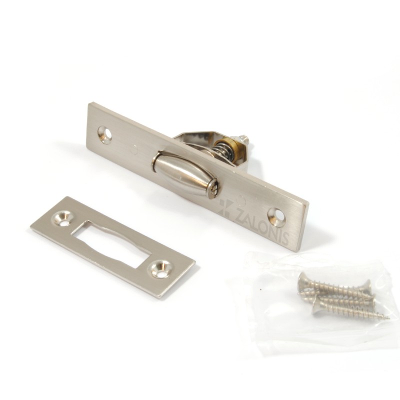 BARREL DOOR BOLT WITH SPRING / MAT NICKEL