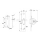 BARREL DOOR BOLT WITH SPRING / MAT NICKEL