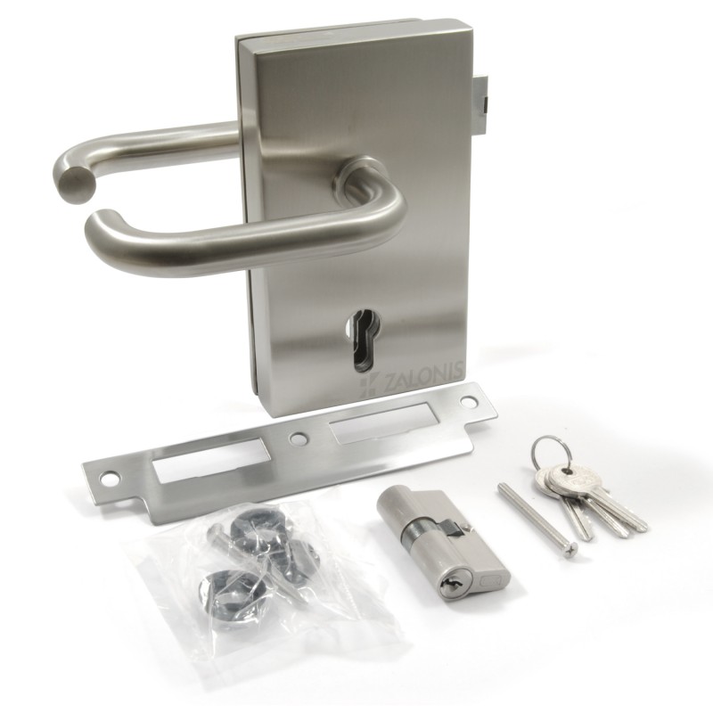 GLASS DOOR LOCK SET / LEFT SECURITY MORTISE DOOR LOCKS