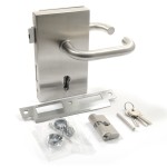 GLASS DOOR LOCK SET / RIGHT