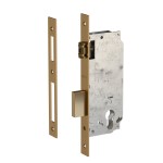 SECURITY MORTISE DOOR LOCK GEVY / ROLLER LATCH / SQ -  SQ / MAT GOLD