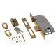 SECURITY MORTISE DOOR LOCK GEVY / ROLLER LATCH / SQ -  SQ / MAT GOLD SECURITY MORTISE DOOR LOCKS