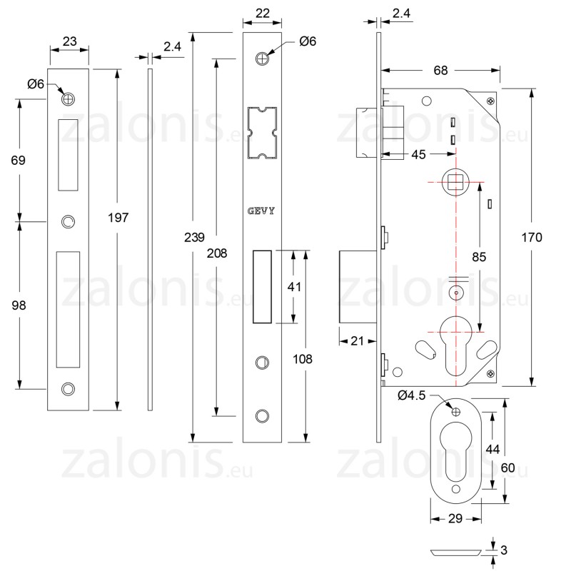 SECURITY MORTISE DOOR LOCK GEVY / SQ-SQ / MAT GOLD SECURITY MORTISE DOOR LOCKS SECURITY MORTISE DOOR LOCK GEVY / SQ-SQ / MAT GOLD SECURITY MORTISE DOOR LOCKS