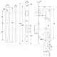 SECURITY MORTISE DOOR LOCK GEVY / OV -  SQ / MAT NICKEL SECURITY MORTISE DOOR LOCKS