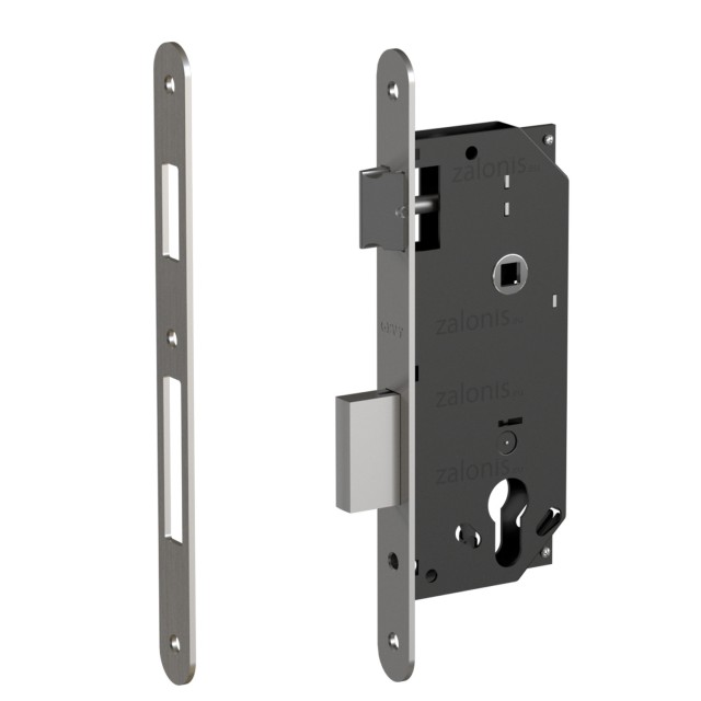 SECURITY MORTISE DOOR LOCK GEVY / OV-OV / MAT NICKEL