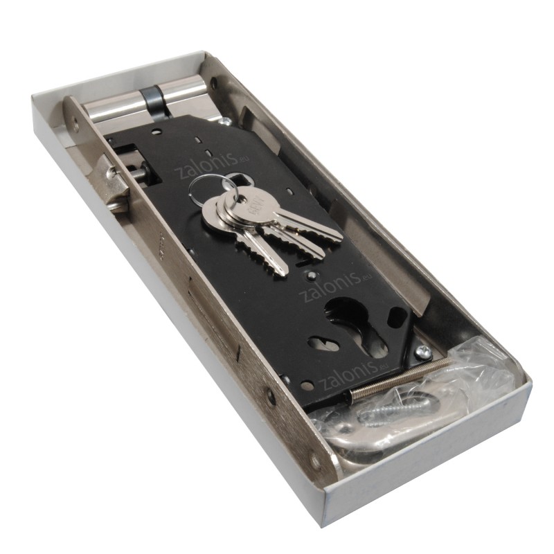 SECURITY MORTISE DOOR LOCK GEVY / OV-OV / MAT NICKEL SECURITY MORTISE DOOR LOCKS