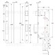 SECURITY MORTISE DOOR LOCK GEVY / OV-OV / MAT NICKEL SECURITY MORTISE DOOR LOCKS