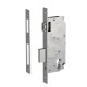 SECURITY MORTISE DOOR LOCK GEVY / ROLLER LATCH / SQ -  SQ / MAT NICKEL SECURITY MORTISE DOOR LOCKS