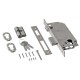SECURITY MORTISE DOOR LOCK GEVY / ROLLER LATCH / SQ -  SQ / MAT NICKEL SECURITY MORTISE DOOR LOCKS