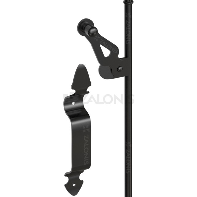 WOODEN DOOR SHUTTER LATCH LOCK 160-230cm / BLACK