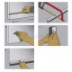ADHESIVE EXTERNAL DOOR SWEEP PLASTIC PANEL WITH BRUSH 100 / WHITE DOOR SWEEPS