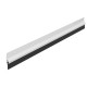 ADHESIVE EXTERNAL DOOR SWEEP PLASTIC PANEL WITH RUBBER 100 / WHITE