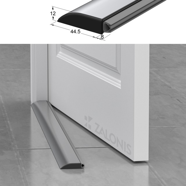 FLOOR WINDBREAK PANEL / ANODIZED