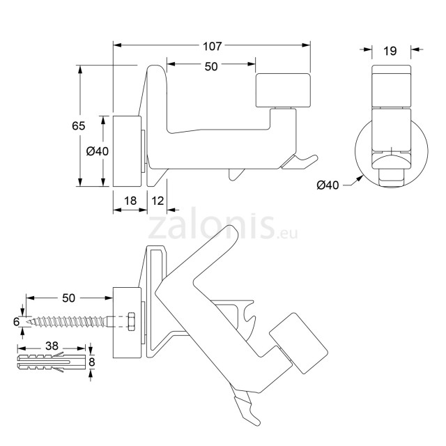 FOLDING WINDOW AUTOMATED HOLDER / WHITE