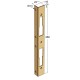 ANGLED STRIKE PLATE / GOLD