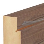 TRANSPARENT DOOR FRAME RUBBER DRAUGHT EXCLUDER D.6