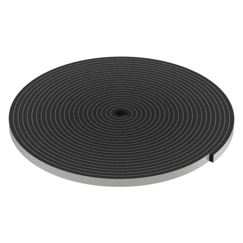 BLACK ADHESIVE DRAUGHT EXCLUDER 10x5 10m DRAUGHT EXCLUDERS - RUBBER SEALS