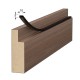 BLACK ADHESIVE DRAUGHT EXCLUDER 10x5 10m DRAUGHT EXCLUDERS - RUBBER SEALS