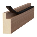BLACK ADHESIVE DRAUGHT EXCLUDER 25x10 5m