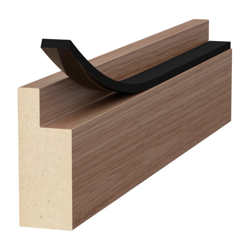 BLACK ADHESIVE DRAUGHT EXCLUDER 25x10 5m DRAUGHT EXCLUDERS - RUBBER SEALS