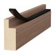 BLACK ADHESIVE DRAUGHT EXCLUDER 25x10 5m DRAUGHT EXCLUDERS - RUBBER SEALS