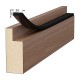 BLACK ADHESIVE DRAUGHT EXCLUDER 25x10 5m DRAUGHT EXCLUDERS - RUBBER SEALS