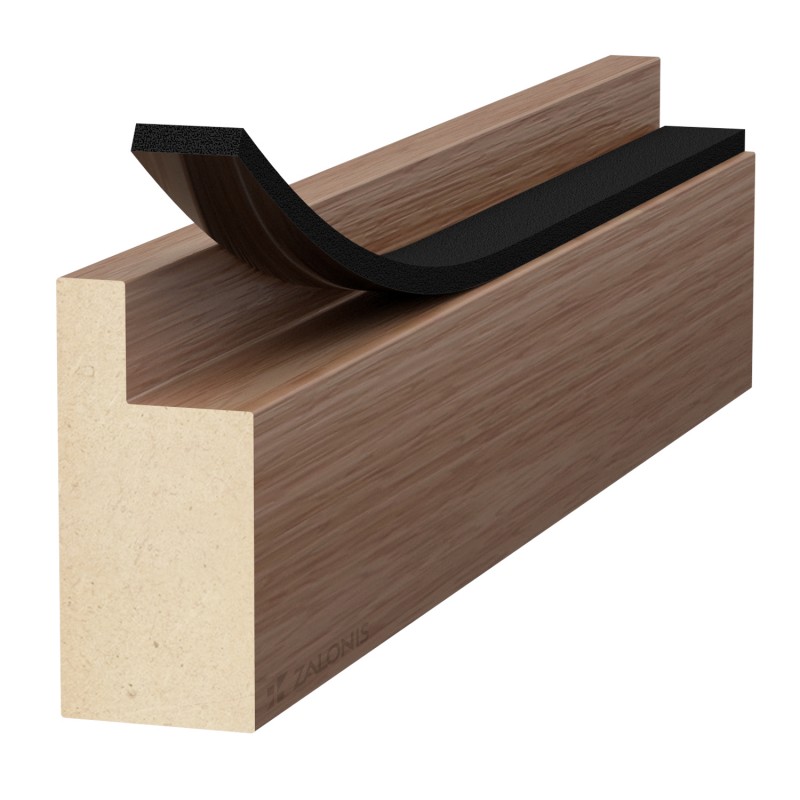BLACK ADHESIVE DRAUGHT EXCLUDER 30x10 5m DRAUGHT EXCLUDERS - RUBBER SEALS