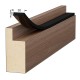 BLACK ADHESIVE DRAUGHT EXCLUDER 30x10 5m DRAUGHT EXCLUDERS - RUBBER SEALS