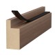 BLACK ADHESIVE DRAUGHT EXCLUDER 25x5 10m DRAUGHT EXCLUDERS - RUBBER SEALS