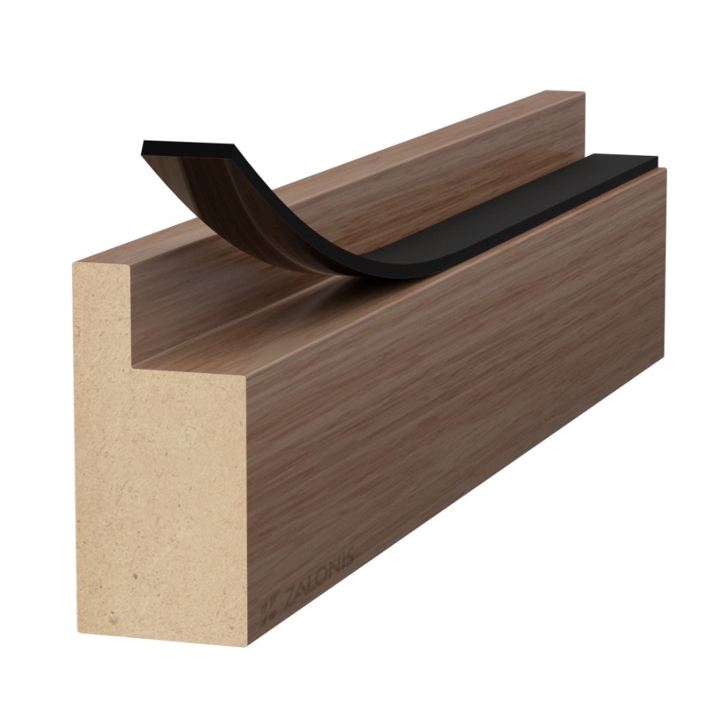 BLACK ADHESIVE DRAUGHT EXCLUDER 30x5 10m DRAUGHT EXCLUDERS - RUBBER SEALS