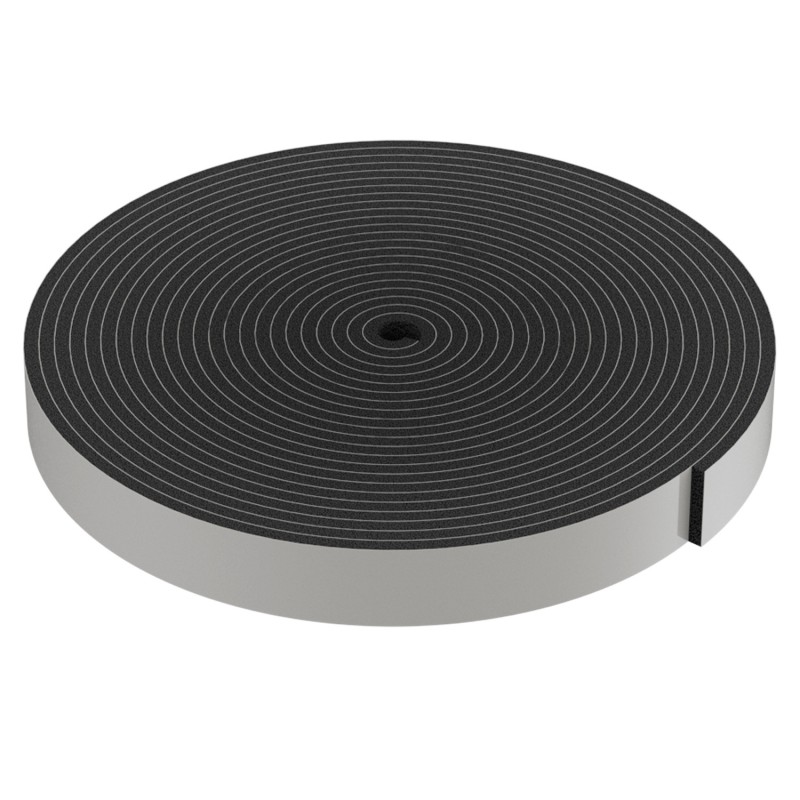 BLACK ADHESIVE DRAUGHT EXCLUDER 30x5 10m DRAUGHT EXCLUDERS - RUBBER SEALS