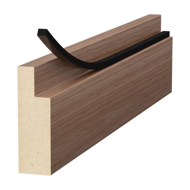 BLACK ADHESIVE DRAUGHT EXCLUDER 10x10 5m