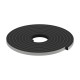 BLACK ADHESIVE DRAUGHT EXCLUDER 10x10 5m DRAUGHT EXCLUDERS - RUBBER SEALS