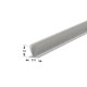 WINDOW BRUSH SEAL m.006 / 5.5x10 mm / GRAY WINDOW BRUSH SEALS