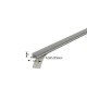 SELF-ADHESIVE WINDOW BRUSH SEAL / 6.9x5 mm / GRAY