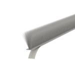 SELF-ADHESIVE WINDOW BRUSH SEAL / 6.9x18 mm / GRAY