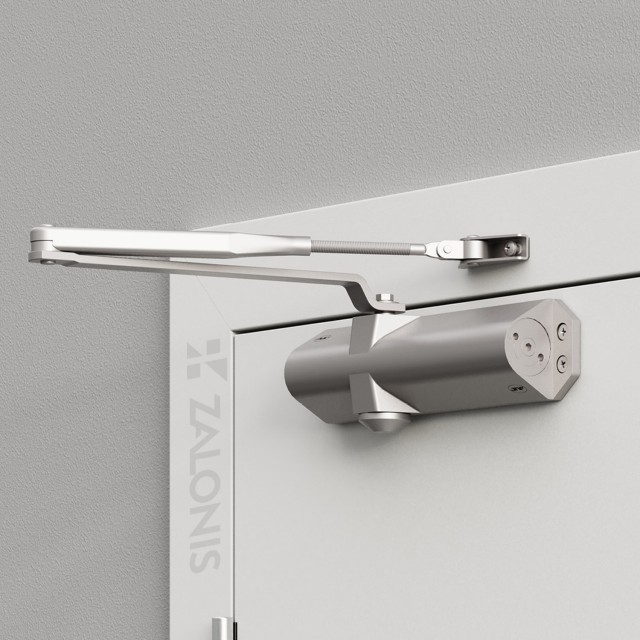 OVERHEAD DOOR CLOSER / FIRE PROOF / SILVER / MAX LOAD 120KG